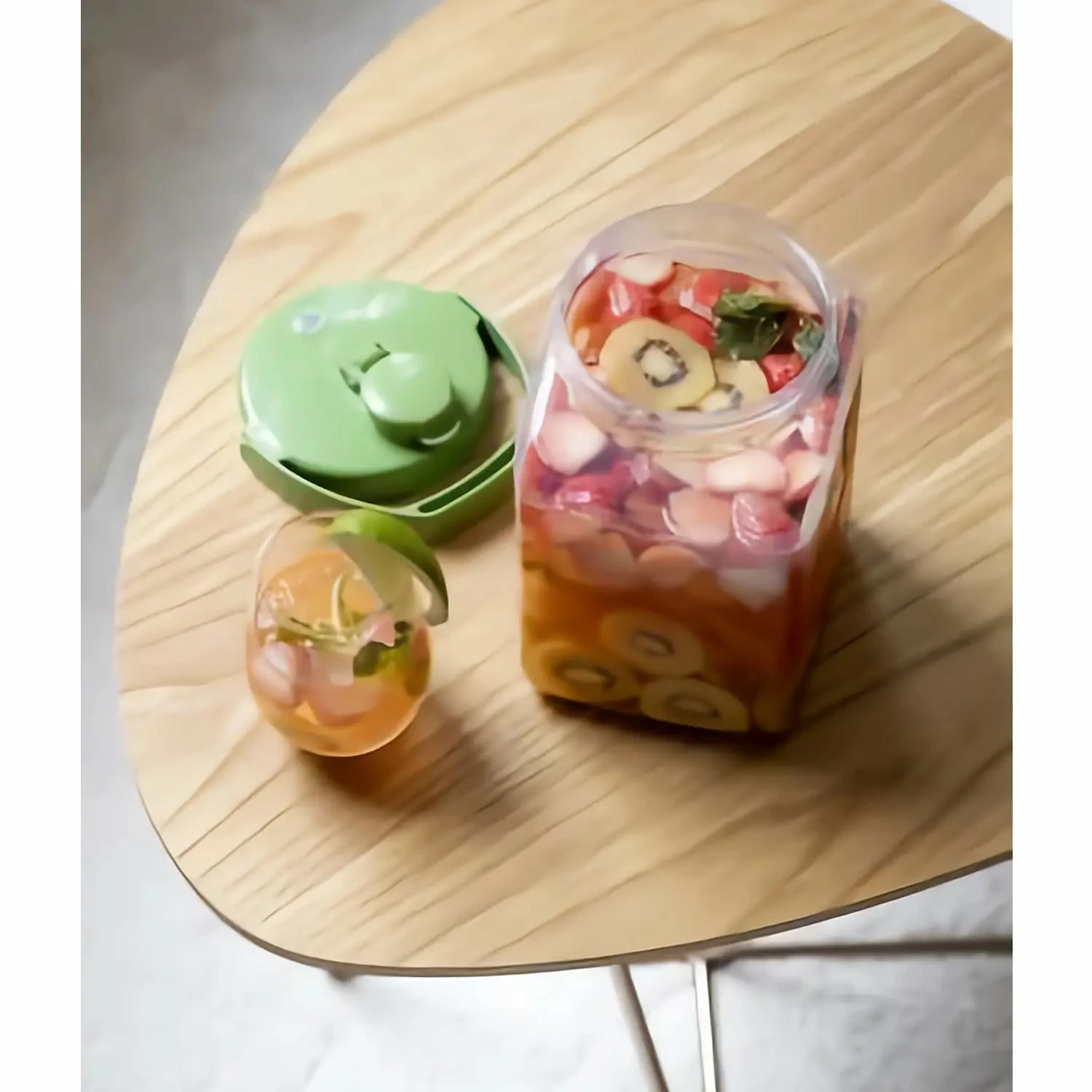 TAKEYA Polyethylene Terephthalate Sealed Square Fruit Liquor Bottle 7 TAKEYA Polyethylene Terephthalate Sealed Square Fruit Liquor Bottle - Image 5