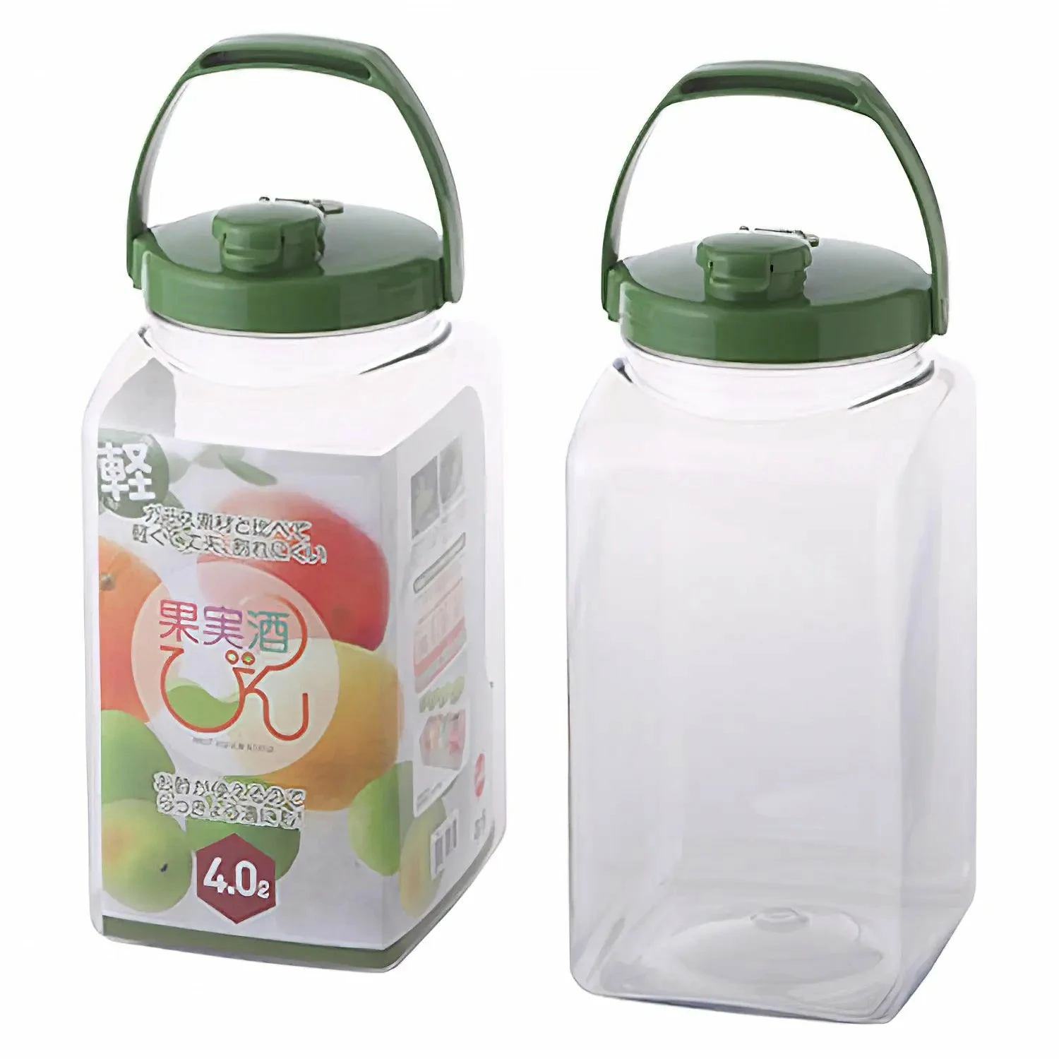 TAKEYA Polyethylene Terephthalate Square Fruit Liquor Bottle 6 TAKEYA Polyethylene Terephthalate Square Fruit Liquor Bottle - Image 4