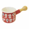 Yutaka Horo Plune Enameled Petit Milk Pan Candy Flower -GLOBALKITCHEN JAPAN Sales TYJ 723