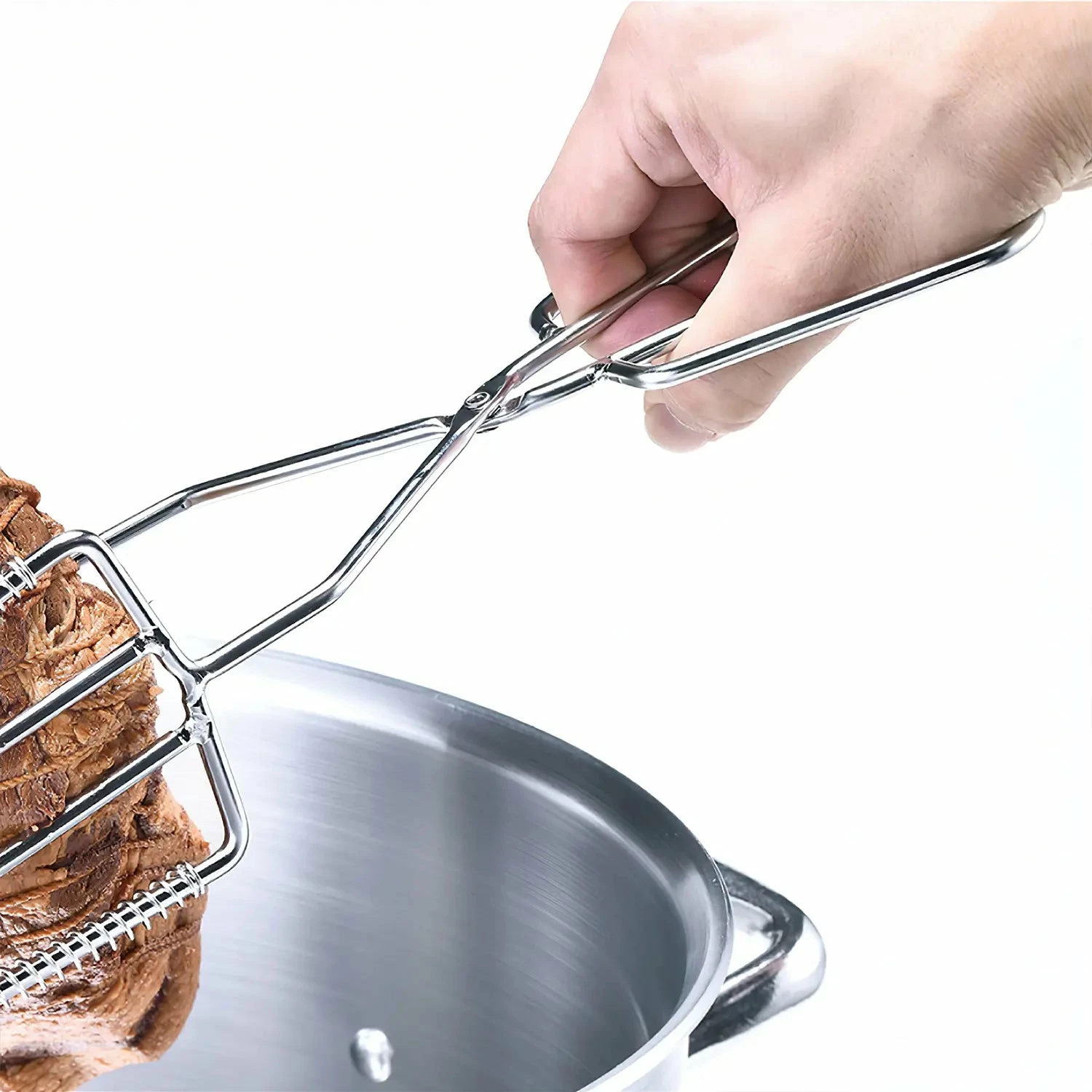 Three Snow Stainless Steel Ramen Chashu Pork Coiled Tongs 5 Three Snow Stainless Steel Ramen Chashu Pork Coiled Tongs - Image 3