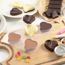 TIGERCROWN PET Resin Curvy Heart Chocolate Mold -GLOBALKITCHEN JAPAN Sales TigercrownPETResinCurvyHeartChocolateMold 2