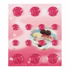 TIGERCROWN PET Resin Rose Chocolate Mold