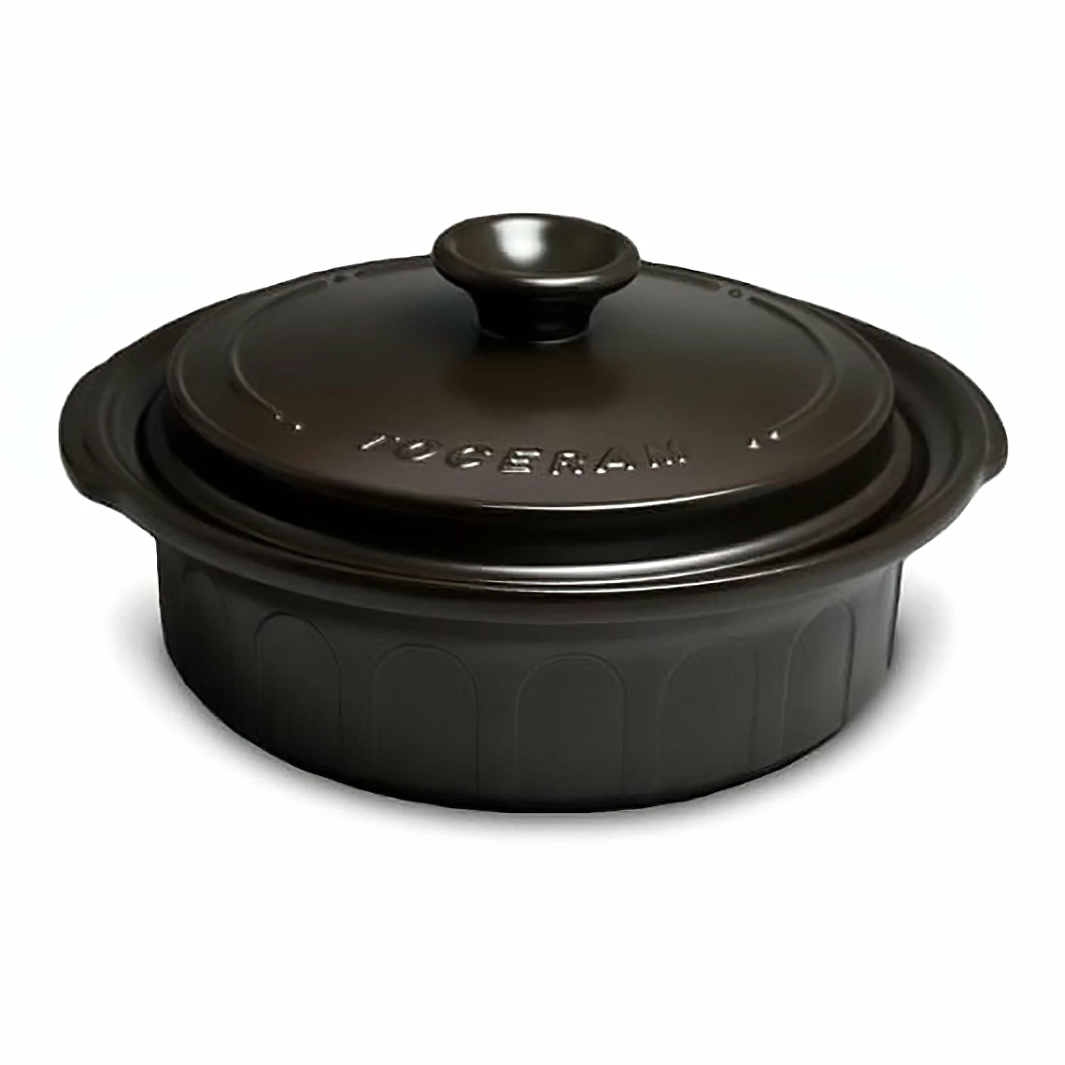 Toceram Heat-Resistant Ceramic Shallow Casserole Pot 3 Toceram Heat-Resistant Ceramic Shallow Casserole Pot
