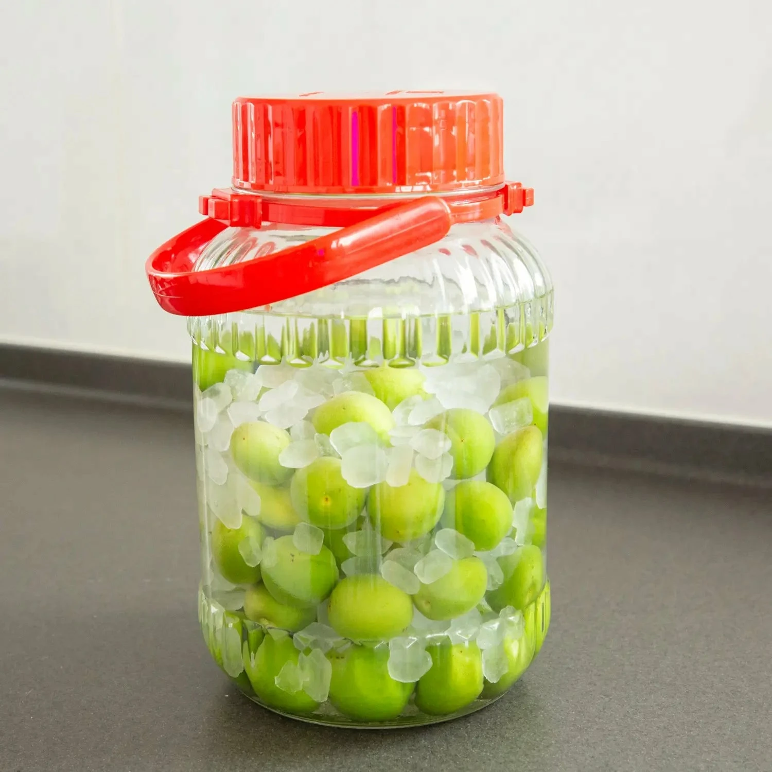 Toyo-Sasaki Glass Soda-Lime Glass Fruit Liquor Bottle 6 Toyo-Sasaki Glass Soda-Lime Glass Fruit Liquor Bottle - Image 4