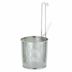 YUKIWA Stainless Steel Perforated Tebo Noodle Strainer Flat Base