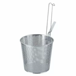 YUKIWA Stainless Steel Perforated Udon Tebo Noodle Strainer Flat Base