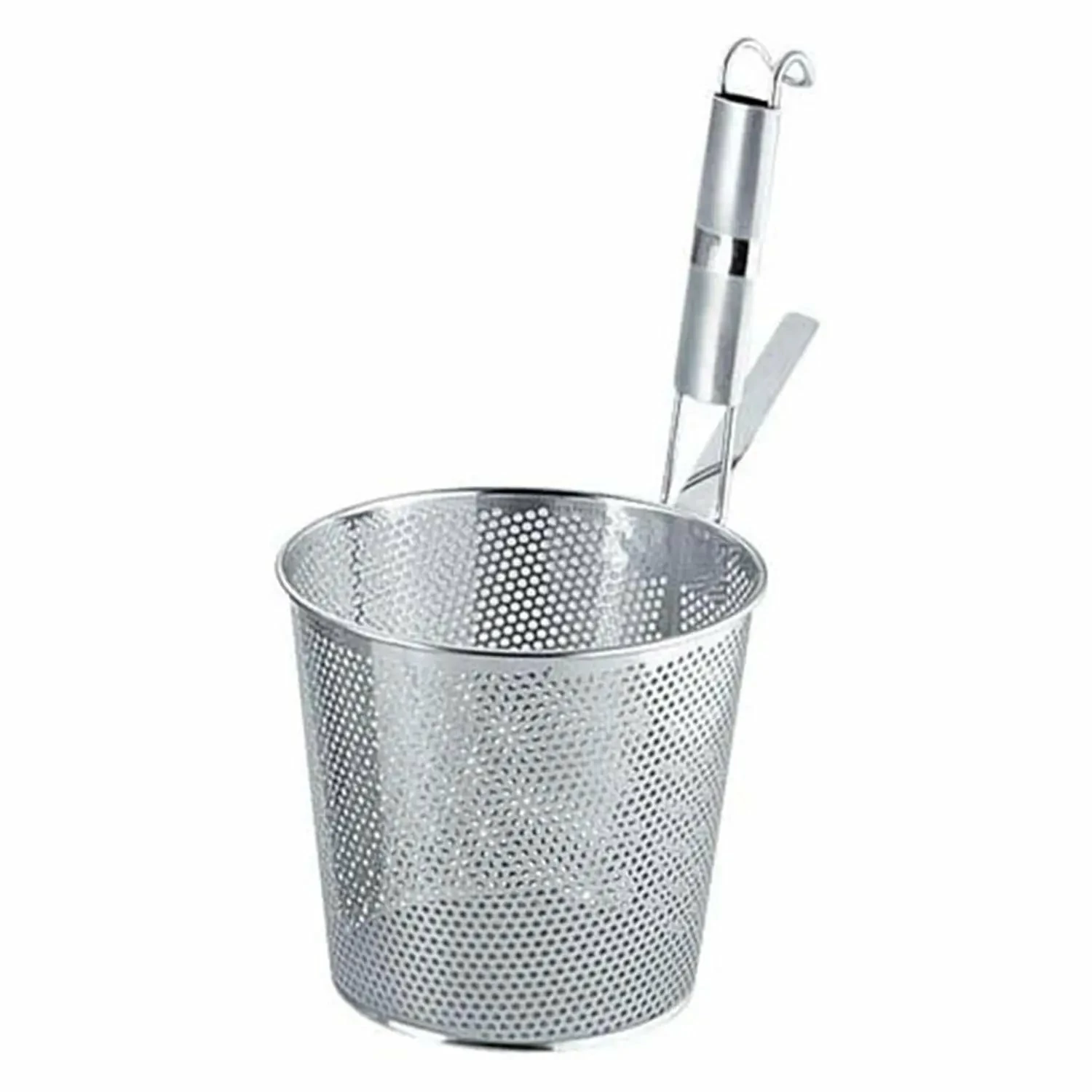 YUKIWA Stainless Steel Perforated Udon Tebo Noodle Strainer Flat Base With Metal Handle 3 YUKIWA Stainless Steel Perforated Udon Tebo Noodle Strainer Flat Base With Metal Handle