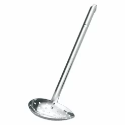 YUKIWA Stainless Steel Side-Scooping Ladle With Holes