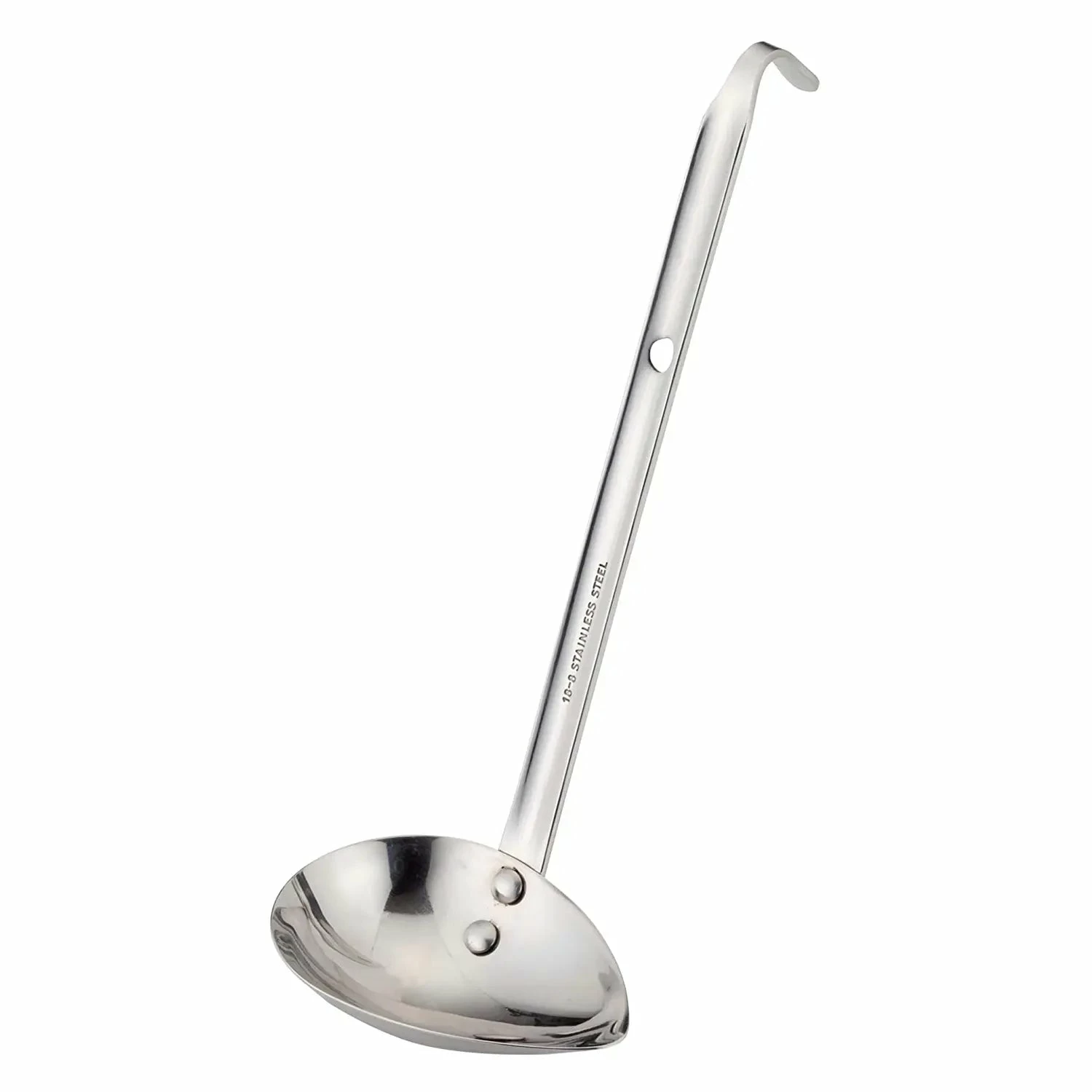 YUKIWA Stainless Steel Side-Scooping Short Ladle 3 YUKIWA Stainless Steel Side-Scooping Short Ladle