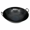 Yamada Hammered Iron Double-Handle Deep Wok (1.2mm Thickness) -GLOBALKITCHEN JAPAN Sales YamadaHammeredIronDouble HandleDeepWok 1.2mmThickness 1