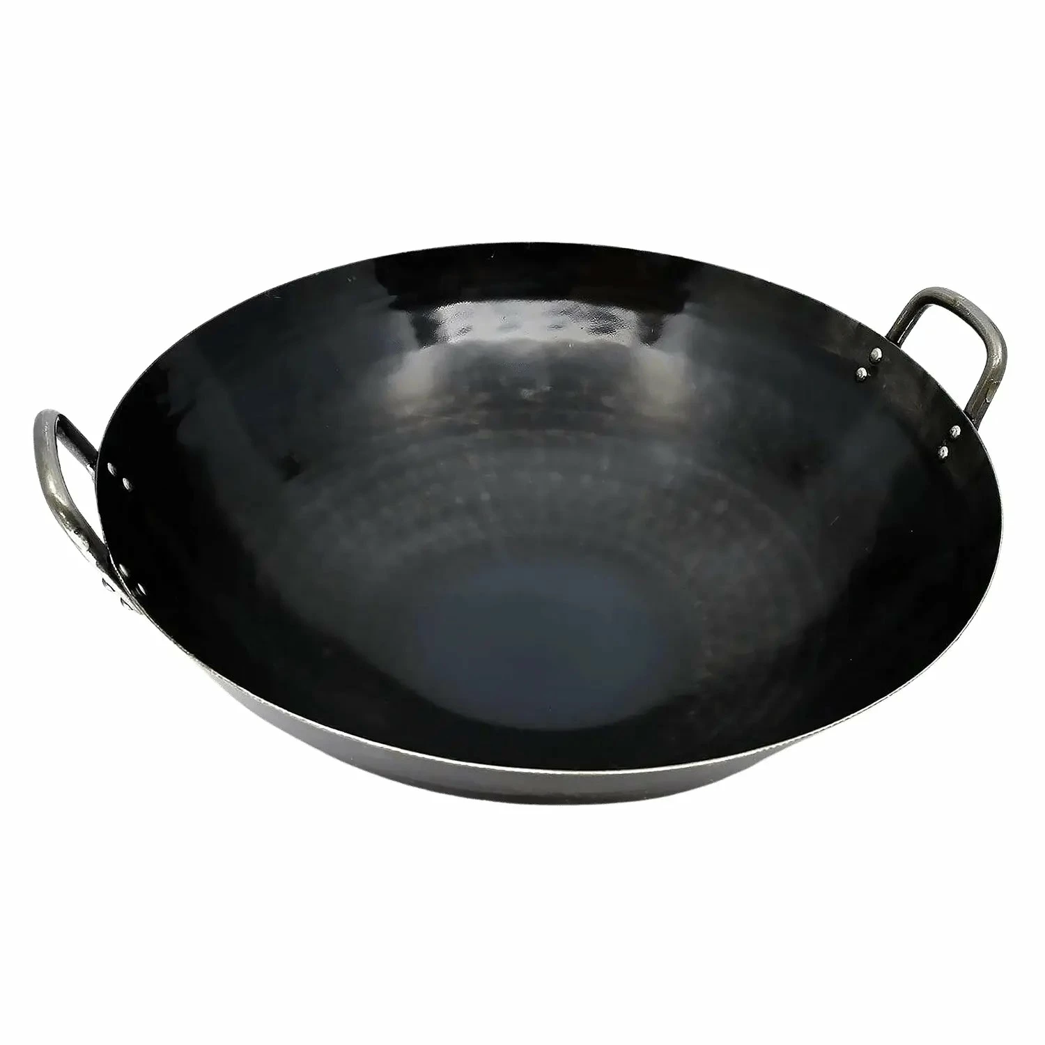 Yamada Hammered Iron Double-Handle Deep Wok (1.2mm Thickness) 3 Yamada Hammered Iron Double-Handle Deep Wok (1.2mm Thickness)