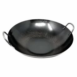 Yamada Hammered Iron Double-Handle Wok (1.2mm Thickness)