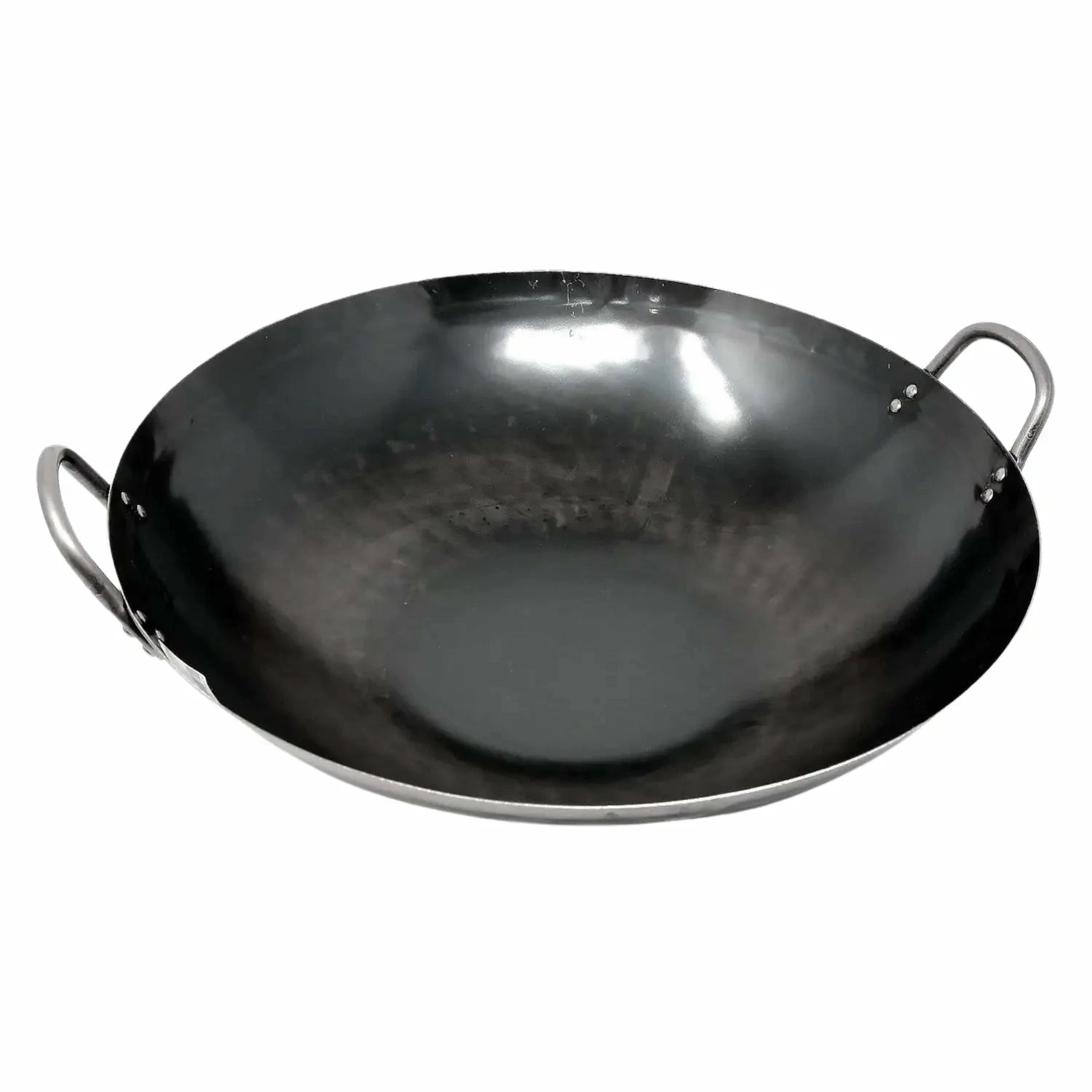 Yamada Hammered Iron Double-Handle Wok (1.2mm Thickness) 3 Yamada Hammered Iron Double-Handle Wok (1.2mm Thickness)