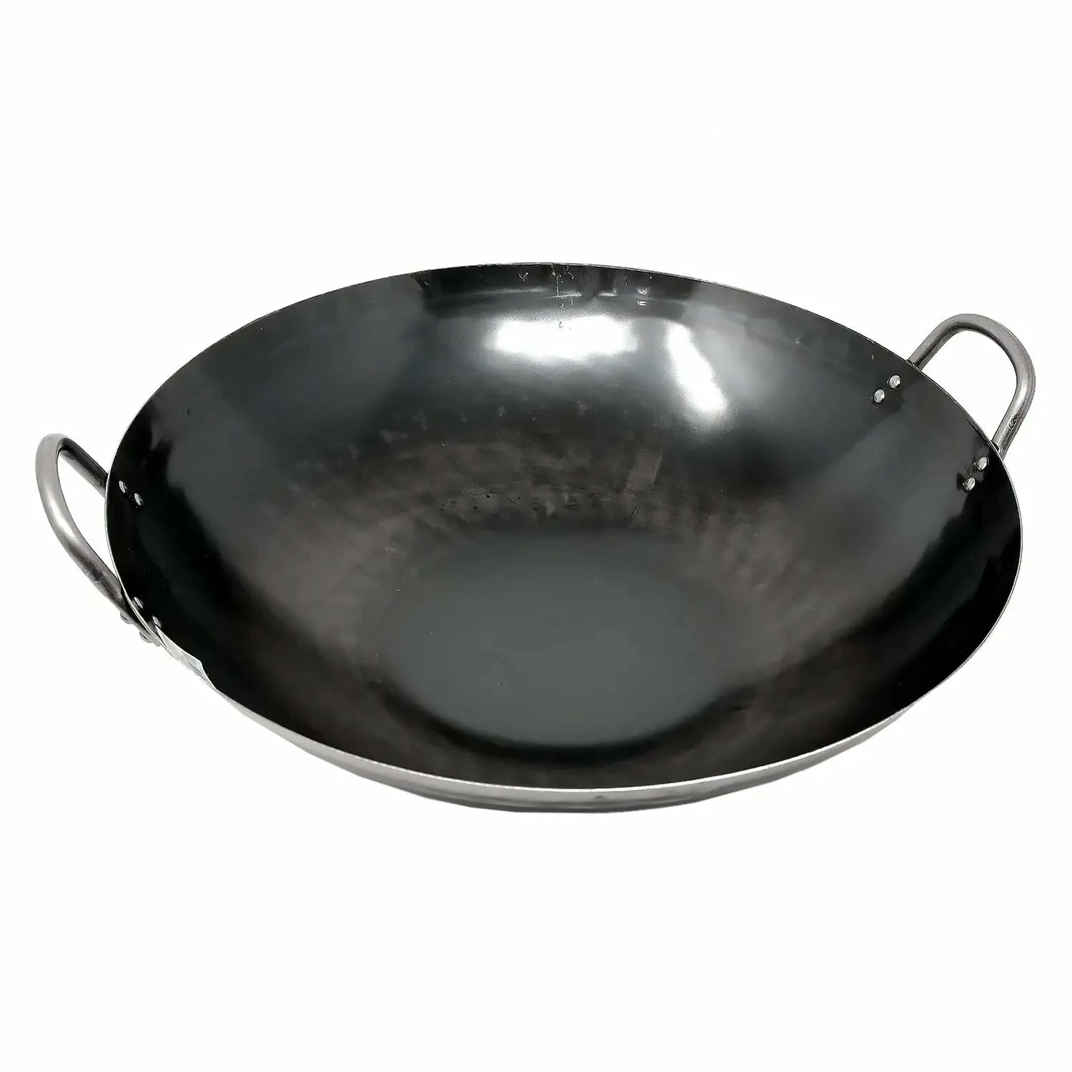 Yamada Hammered Iron Double-Handle Wok (1.6mm Thickness) 3 Yamada Hammered Iron Double-Handle Wok (1.6mm Thickness)