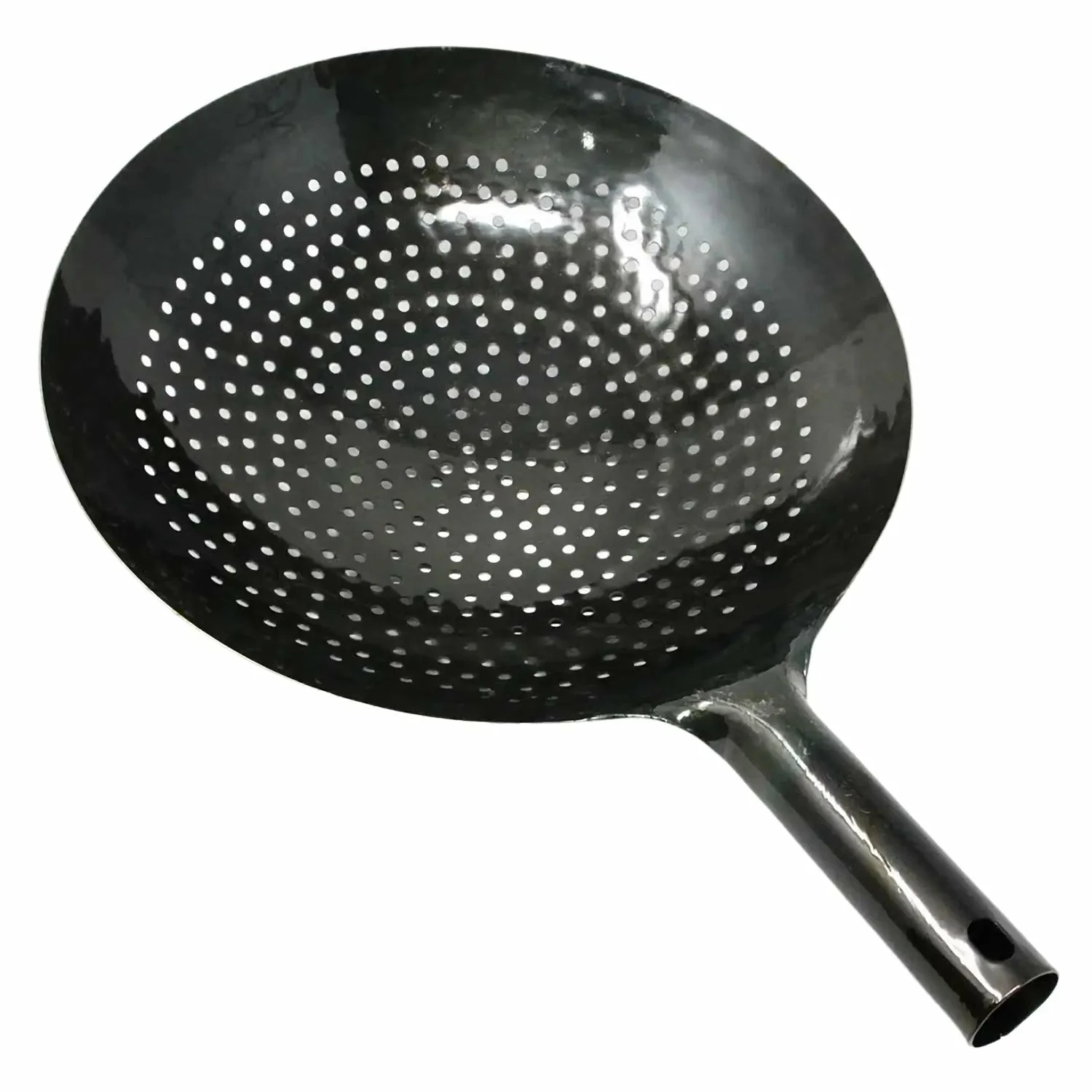Yamada Hammered Iron Perforated Wok Strainer 4 Yamada Hammered Iron Perforated Wok Strainer - Image 2