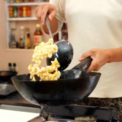 Yamada Iron Light Handle Wok Ladle (Hoak) 11 Yamada Iron Light Handle Wok Ladle (Hoak) -GLOBALKITCHEN JAPAN Sales YamadaIronWokLadle 1