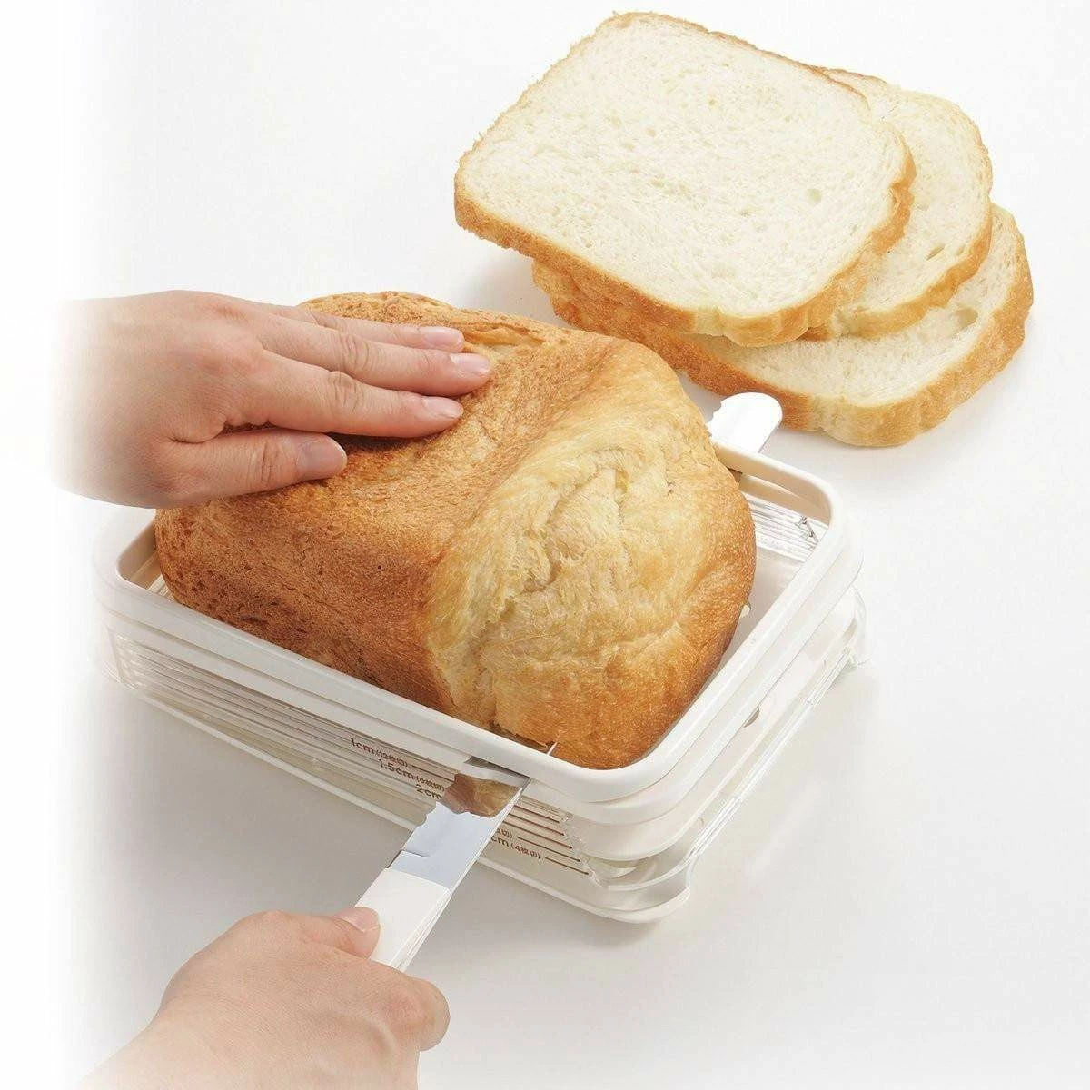 Akebono Freshly Baked Bread Slicer With Crumb Catcher 5 Akebono Freshly Baked Bread Slicer With Crumb Catcher - Image 3