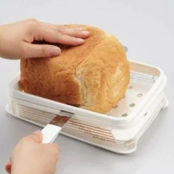 Akebono Freshly Baked Bread Slicer With Crumb Catcher 22 Akebono Freshly Baked Bread Slicer With Crumb Catcher -GLOBALKITCHEN JAPAN Sales akebono freshly baked bread slicer with crumb catcher bread slicers 23345053967
