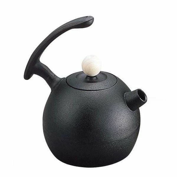 Ikenaga Cast-Iron Contemporary Design Round Tetsubin Kettle 3 Ikenaga Cast-Iron Contemporary Design Round Tetsubin Kettle