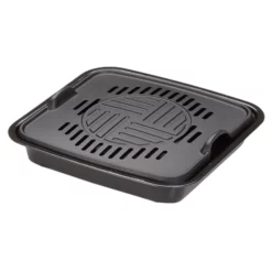 Ikenaga Cast-Iron Yakiniku Barbecue Griddle Water Pan For Portable Gas Stove