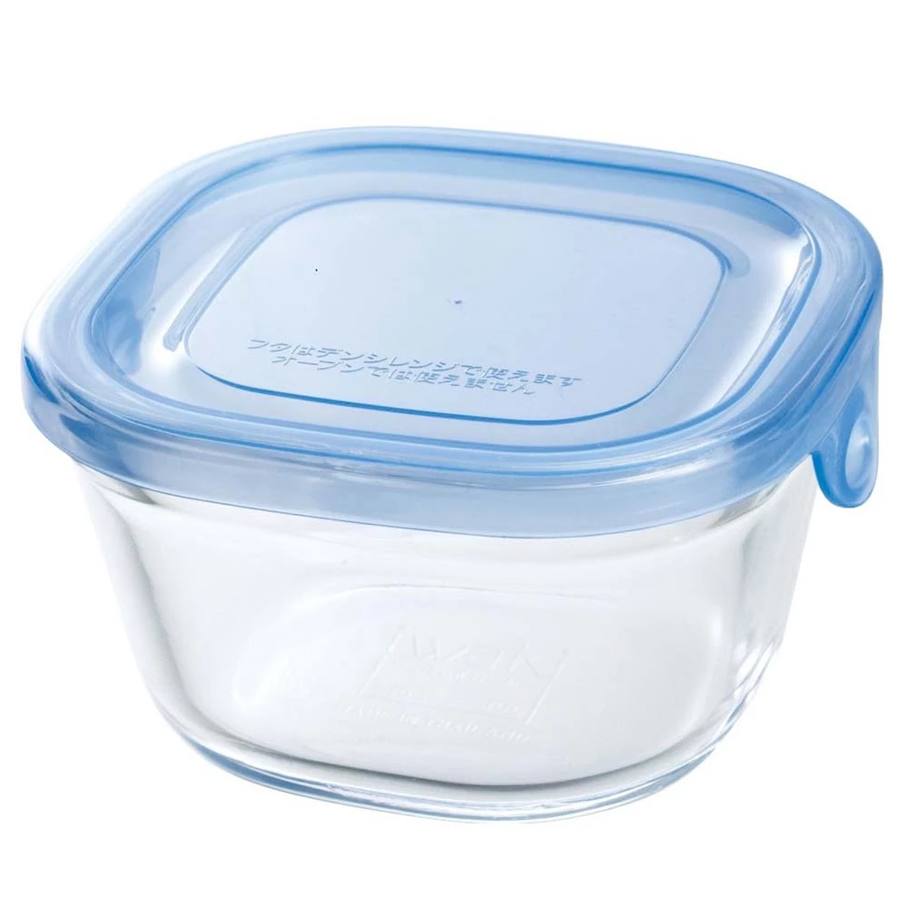 Iwaki Heat Resistant Glass Food Container Square 3 Iwaki Heat Resistant Glass Food Container Square