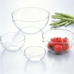 Iwaki Heat Resistant Glass Lipped Bowl 8 Iwaki Heat Resistant Glass Lipped Bowl -GLOBALKITCHEN JAPAN Sales iwakiHeatResistantGlassLippedBowl 3