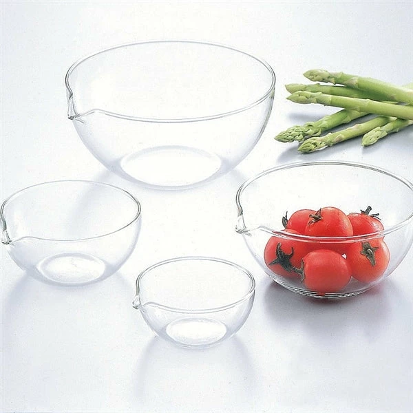 Iwaki Heat Resistant Glass Lipped Bowl 5 Iwaki Heat Resistant Glass Lipped Bowl - Image 3