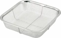 MINEX Stainless Steel Square Mesh Colander -GLOBALKITCHEN JAPAN Sales minex stainless steel square mesh colander 18cm colanders 24487492687