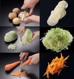 SUNCRAFT Sharpened Swivel Peeler 14 SUNCRAFT Sharpened Swivel Peeler -GLOBALKITCHEN JAPAN Sales suncraft stainless steel sharpened swivel peeler with blade guard peelers 22459164751