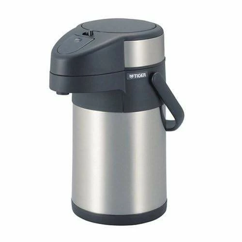 TIGER Non-Electric Stainless Steel Thermal Air Pot Beverage Dispenser With Swivel Base 2.2L 3 TIGER Non-Electric Stainless Steel Thermal Air Pot Beverage Dispenser With Swivel Base 2.2L