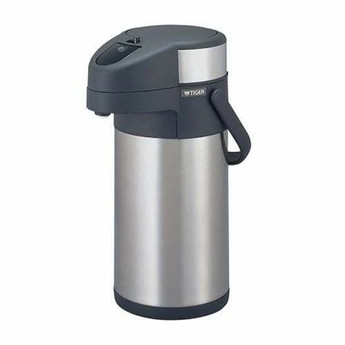 TIGER Non-Electric Stainless Steel Thermal Air Pot Beverage Dispenser With Swivel Base 3.0L 3 TIGER Non-Electric Stainless Steel Thermal Air Pot Beverage Dispenser With Swivel Base 3.0L