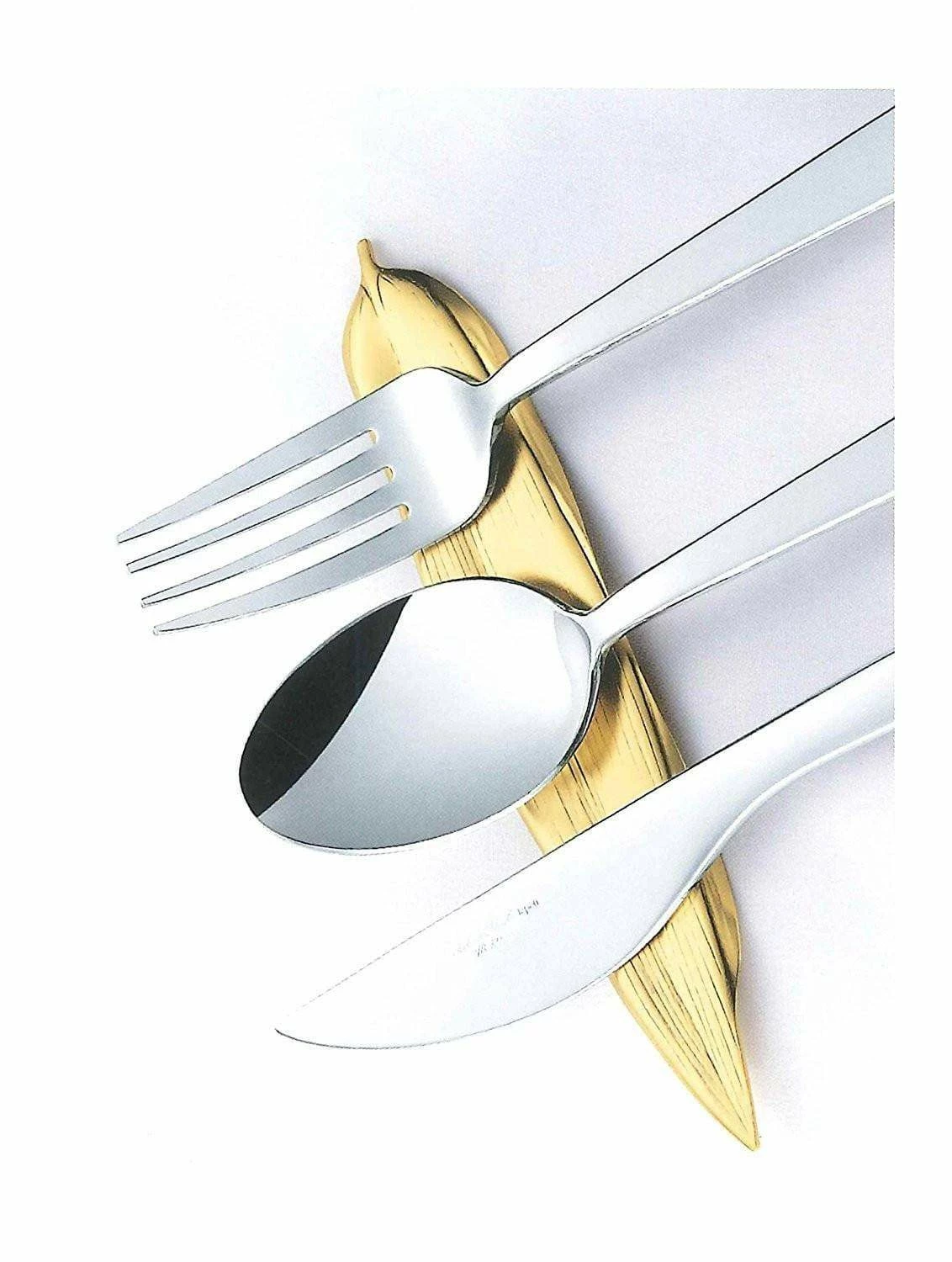 Tsubame Shinko Stainless Steel Bamboo-Leaf-Shaped Cutlery Rest 5 Tsubame Shinko Stainless Steel Bamboo-Leaf-Shaped Cutlery Rest - Image 3