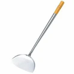 Yamagi Stainless Steel Wok Spatula (Chuan) With Wood Handle