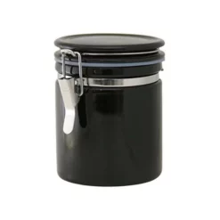 ZERO JAPAN Mino Ware Ceramic Coffee Canister 150/200 -GLOBALKITCHEN JAPAN Sales zerojapan mino ware ceramic coffee canister 150 200 6 colours black coffee 150 height 126mm canisters 1334882271259