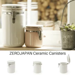 ZERO JAPAN Mino Ware Ceramic Tea Canister 100 21 ZERO JAPAN Mino Ware Ceramic Tea Canister 100 -GLOBALKITCHEN JAPAN Sales zerojapan mino ware ceramic tea canister 100 6 colours canisters 1319934263323